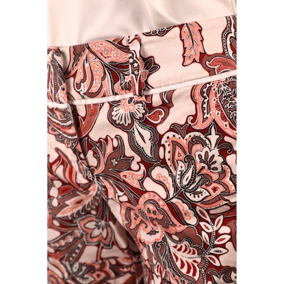 7th Avenue Design Studio Paisley Print Short Size 0 Pink‎ & White - Picture 5 of 12
